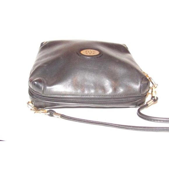 Gucci Early Bamboo Web Supreme 2-Way Buttery Soft Black Leather With Gold Accent - Picture 12 of 12